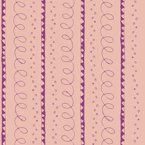 Motif vectoriel sans couture avec des rayures de couleurs roses — Image vectorielle
