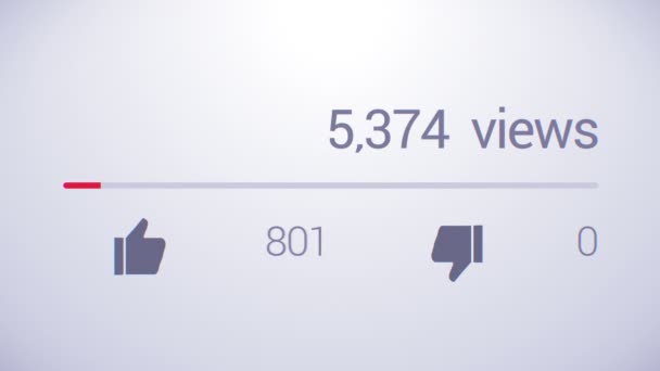 Clip 4K de compteur de 3 millions de vues — Video