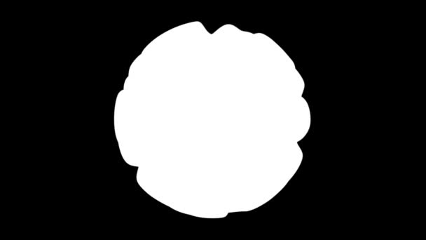 黑色球变形阿尔法 — 图库视频影像
