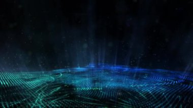 Siyan Mavi Enerji Sahne Animate In