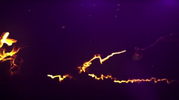 Элегантные пламя с Dof — стоковое видео