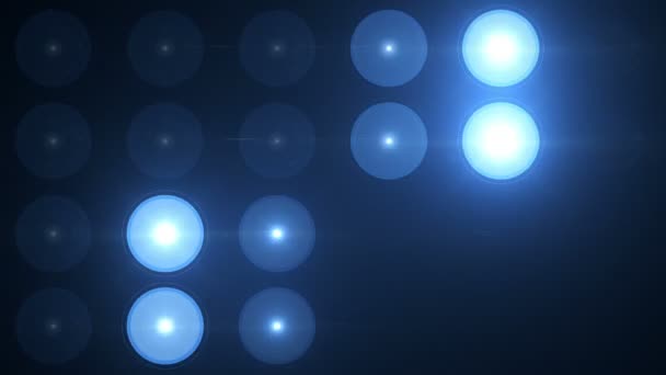 Lanternas Padrões Quadrados Azuis Padrão Horizontal Sem Fundo — Vídeo de Stock