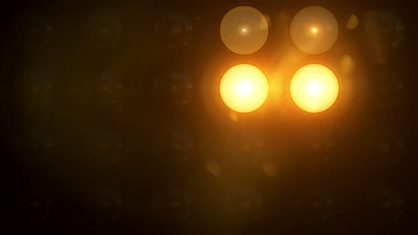 Taschenlampen Muster gelb Zickzack-Muster — Stockvideo
