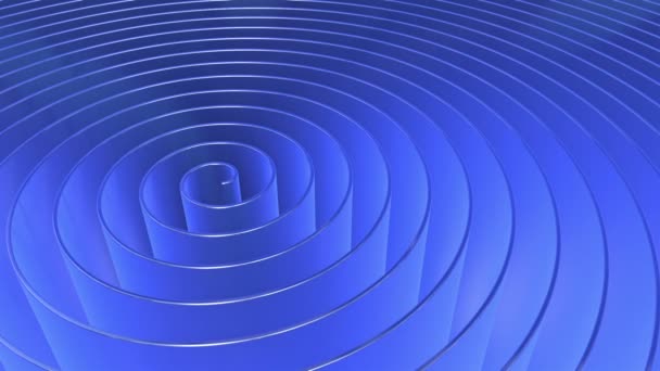 Błyszcząca spirala niebieska — Wideo stockowe