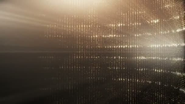 Lumières à paillettes dorées 