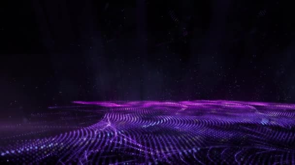Fioletowy energii etap animacji out Lite — Wideo stockowe