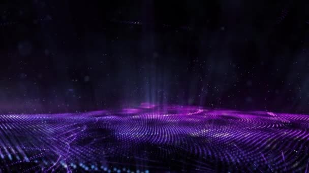 紫色能量舞台动画出 — 图库视频影像