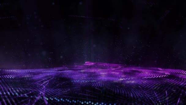 Фіолетовий енергії стадії петлі Lite — стокове відео
