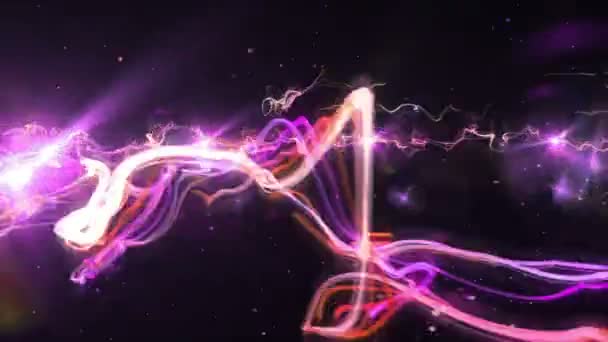 古怪的灯光和粒子 — 图库视频影像