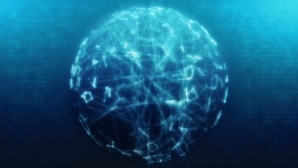 球形网络 — 图库视频影像