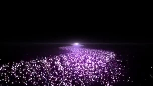 Зоряна стежка Фіолетовий Назад — стокове відео