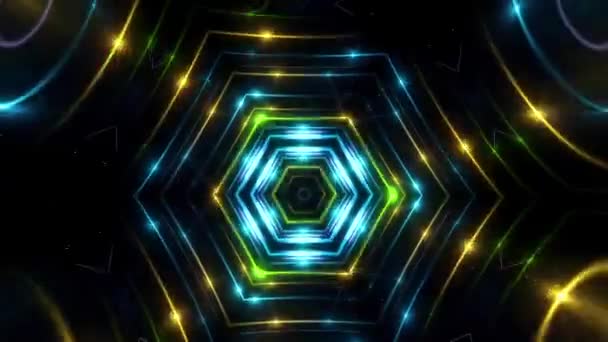 VJ neon lichten HD — Stockvideo