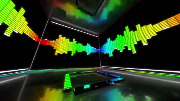 VJ soundbox 128bpm — Vídeo de Stock