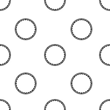 Hula Hup beyaz arka plan üzerinde izole dikişsiz desen.