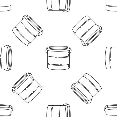 Boya kovabeyaz arka plan üzerinde izole dikişsiz desen. apartman yenileme ve onarım araçları teması üzerinde llustration.