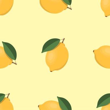 Meyve ler dikişsiz desen. Sevimli vektör deseni. Renkli arka planda yalıtılmış