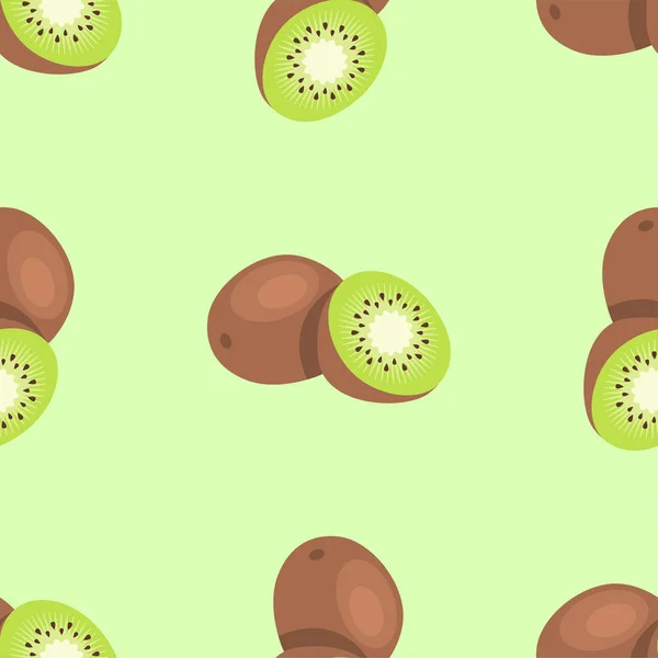 Patrón de frutas sin costura. Lindo patrón vectorial. Aislado sobre fondo de color — Vector de stock