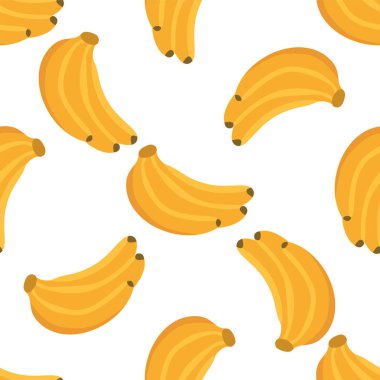 Meyve ler dikişsiz desen. Sevimli vektör deseni. Beyaz arka planda yalıtılmış