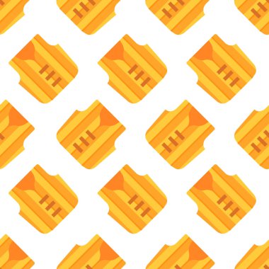 Kusursuz desen. Gölge etkisi ile modern düz simgeler vektör koleksiyonu. Renkli arka planda izole edilmiştir. Yaz dokusu. Şişme yelek