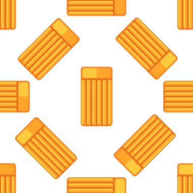 Kusursuz desen. Gölge etkisi ile modern düz simgeler vektör koleksiyonu. Renkli arka planda izole edilmiştir. Yaz dokusu. Şişme yatak