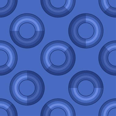 Kusursuz desen. Gölge etkisi ile modern düz simgeler vektör koleksiyonu. Renkli arka planda izole edilmiştir. Yaz dokusu. Şişme daire