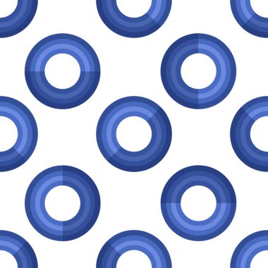 Kusursuz desen. Gölge etkisi ile modern düz simgeler vektör koleksiyonu. Renkli arka planda izole edilmiştir. Yaz dokusu. Şişme daire