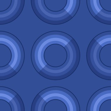 Kusursuz desen. Gölge etkisi ile modern düz simgeler vektör koleksiyonu. Renkli arka planda izole edilmiştir. Yaz dokusu. Şişme daire