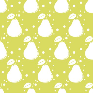 Renkli simgeler ile Meyve sorunsuz desen. Gölgeli doğrusal stil. Vektör arka planı.