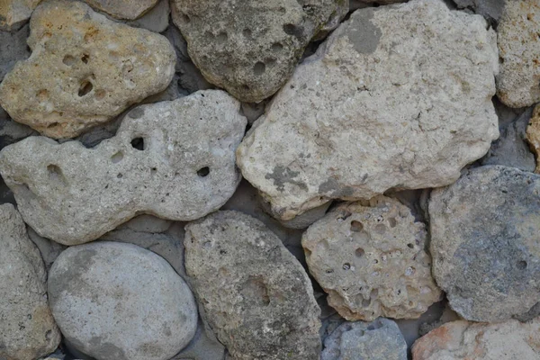 Graue Steinmauer Aus Grobem Naturstein Hintergrundstruktur — Stockfoto