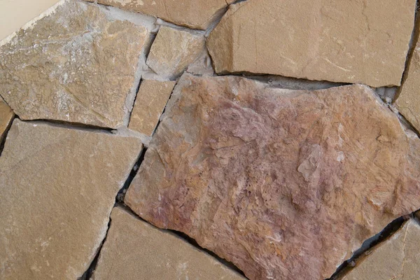 Коричневая Каменная Стена Фон Текстура — стоковое фото