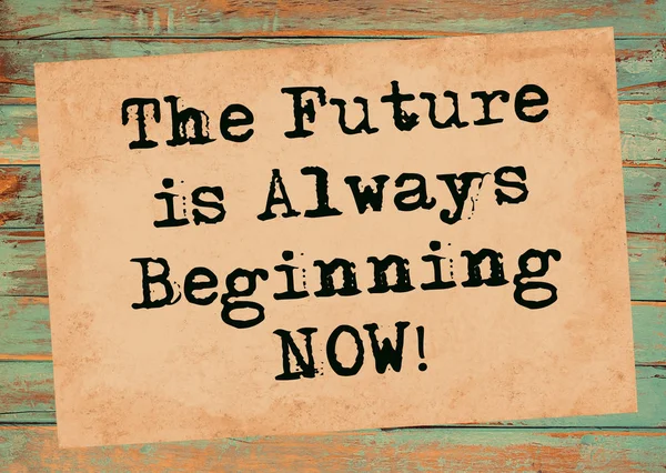 Future Aways Beginning Now — Stock Photo, Image