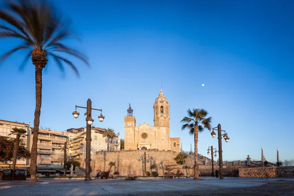 Sitges Ist Eine Stadt Der Nähe Von Barcelona Katalonien Spanien — Stockfoto