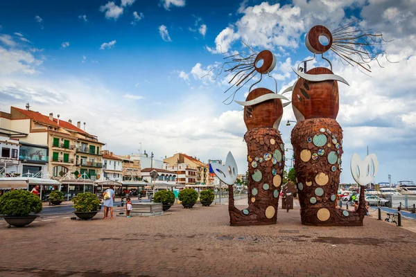 Hafen Von Cambrils Auf Sommertour — Stockfoto