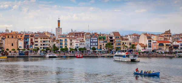 Cambrils Waterfront Bei Sonnenuntergang — Stockfoto