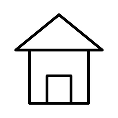 Ev hattı siyah simgesi