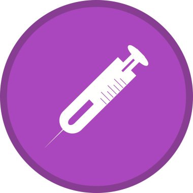 Şırınga dolgulu çok renkli arka plan simgesi