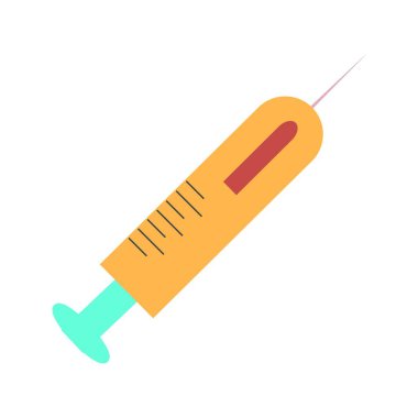 Şırınga düz çok renkli simge