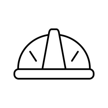 Kask hattı siyah simge