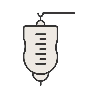 Tıbbi damla hattı dolu simgesi