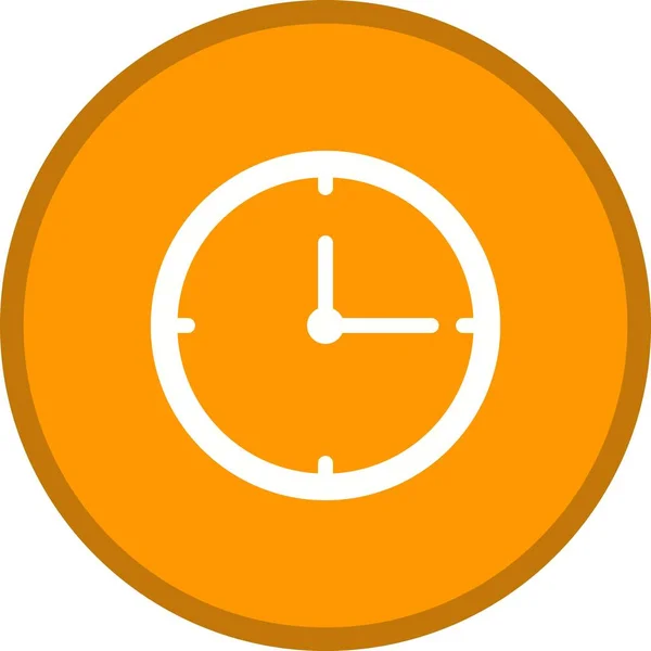 Reloj Glifo Multi color icono de fondo — Vector de stock