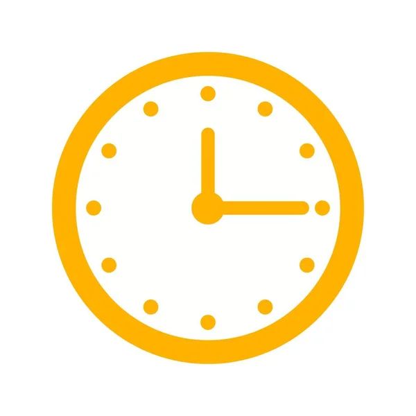 Zegar płaski Multi kolor ikona — Wektor stockowy