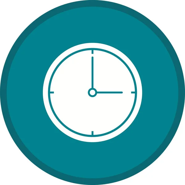 Reloj Glifo Multi color icono de fondo — Vector de stock