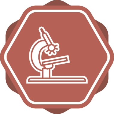 Mikroskop Glyph Çok renkli Arka Plan