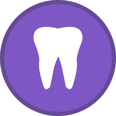 diş Glyph Çok renkli Arka Plan