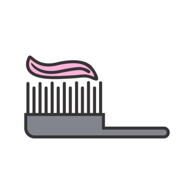 Fırça Çizgisi Dolu Simgesi