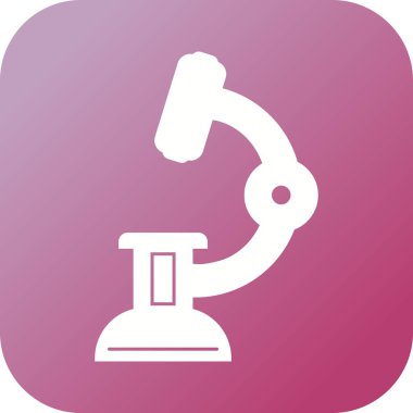 Degrade arka plana sahip laboratuvar Glyph simgesi