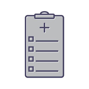 Tıbbi Grafik Satırı Dolgulu Simge