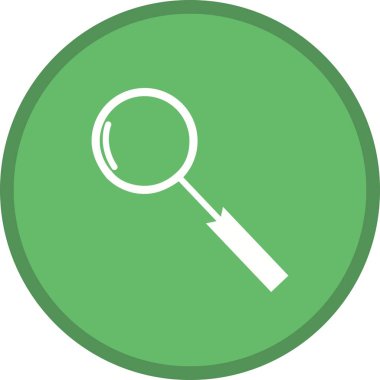 Büyüteç Glyph Çok renkli Arka Plan