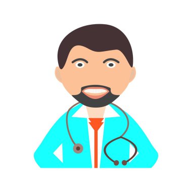 Doktor Düz Çok Renk Simgesi