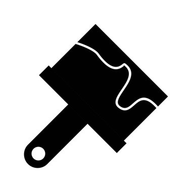 Boya fırçası Glyph Siyah Simge